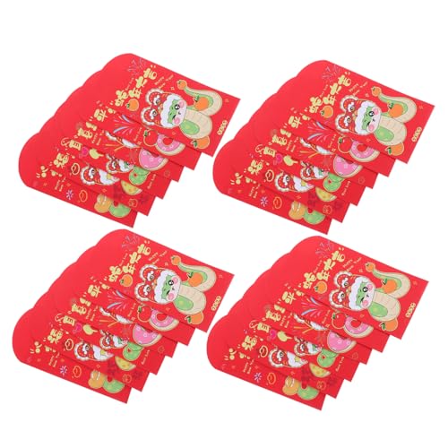 HOMSFOU 30 Stück Teiliges Chinesische Neujahrsumschläge Jahr Schlange Rote Geldumschläge mit Elegantem Schlangenmotiv für Frühlingsfest Hochzeiten Geburtstage Praktische Papierumschläge HOMSFOU 30 Stück Teiliges Chinesische Neujahrsumschläge Jahr Schlange Rote Geldumschläge mit Elegantem Schlangenmotiv für Frühlingsfest Hochzeiten Geburtstage Praktische Papierumschläge von HOMSFOU