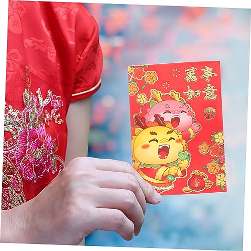 HOMSFOU 30 Stück Teiliges Chinesische Rote Umschläge Jahr Des Drachen Traditionelle Muster Papiermaterial Kreative Geschenkverpackung für Neujahrsfest und Festival HOMSFOU 30 Stück Teiliges Chinesische Rote Umschläge Jahr Des Drachen Traditionelle Muster Papiermaterial Kreative Geschenkverpackung für Neujahrsfest und Festival von HOMSFOU