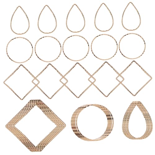 HOMSFOU 30 Stück Teiliges Geometrische Ohrhaken für Schmuckherstellung Vielseitige DIY Ohrringe für Partys Hochzeiten und Bastelzubehör für Accessoires von HOMSFOU