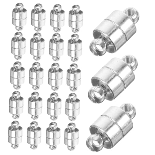 HOMSFOU 30 Stück Teiliges Kupfer-magnetverschluss- Sichere Magnetische Schmuckverschlüsse für Halsketten und Armbänder Kompatibel mit Verschiedenen Perlen und Ketten Langlebig für DIY HOMSFOU 30 Stück Teiliges Kupfer-magnetverschluss- Sichere Magnetische Schmuckverschlüsse für Halsketten und Armbänder Kompatibel mit Verschiedenen Perlen und Ketten Langlebig für DIY von HOMSFOU