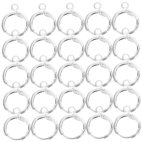HOMSFOU 30 Stück Teiliges Metall Ohrhaken für DIY Ohrring Schmuckherstellung Langlebige Leichte Ohrhaken aus Metall Geeignet für Damen und Vielseitige Anlässe Silberfarben HOMSFOU 30 Stück Teiliges Metall Ohrhaken für DIY Ohrring Schmuckherstellung Langlebige Leichte Ohrhaken aus Metall Geeignet für Damen und Vielseitige Anlässe Silberfarben von HOMSFOU