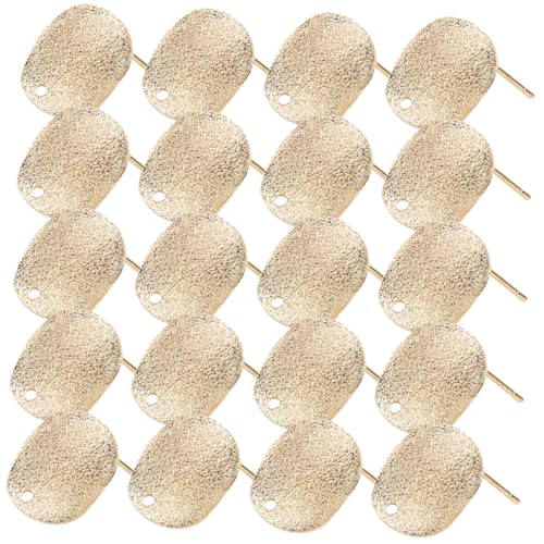 HOMSFOU 30 Stück Teiliges Runde Ohrstecker Rohlinge mit Langlebige DIY Ohrring Steckposten für Schmuckherstellung Geeignet für Damen und Einfach zu Verwenden und Vielseitig Einsetzbar von HOMSFOU