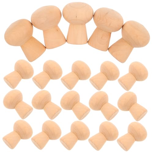 HOMSFOU 30 Stück Teiliges Unbemalte Holzpilz-figuren X Natürliche Kinderfreundliche Diy-peg-dolls aus Holz zum Bemalen Originelles Bastelspiel für Pädagogische Kunstprojekte HOMSFOU 30 Stück Teiliges Unbemalte Holzpilz-figuren X Natürliche Kinderfreundliche Diy-peg-dolls aus Holz zum Bemalen Originelles Bastelspiel für Pädagogische Kunstprojekte von HOMSFOU