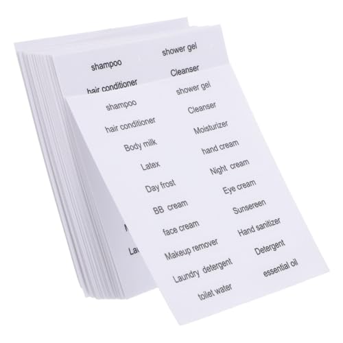 HOMSFOU 30 Stück Wasserdichte Etiketten für Flaschen Organisierende Sticker für Kleine Behälter Reise Shampoo und Conditioner für Badezimmer und Unterwegs HOMSFOU 30 Stück Wasserdichte Etiketten für Flaschen Organisierende Sticker für Kleine Behälter Reise Shampoo und Conditioner für Badezimmer und Unterwegs von HOMSFOU