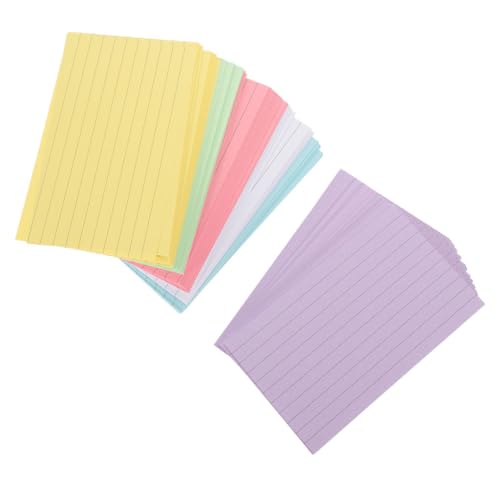 HOMSFOU 300 Blatt Farbige Karteikarten gefüttert Pastell regiert linierte Karten Schreibwaren kleine Notizbücher kleiner Notizblock Notepad aufnehmen Sprachkarten Papier HOMSFOU 300 Blatt Farbige Karteikarten gefüttert Pastell regiert linierte Karten Schreibwaren kleine Notizbücher kleiner Notizblock Notepad aufnehmen Sprachkarten Papier von HOMSFOU