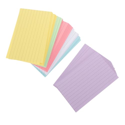 HOMSFOU 300 Blatt Farbige Karteikarten mit Papier Lehre Karteikarten lernen Index-Flash-Karten To-Do List Notepad Notizkarten für das Studium Lernkarten Studie Refernce Card Schulbedarf HOMSFOU 300 Blatt Farbige Karteikarten mit Papier Lehre Karteikarten lernen Index-Flash-Karten To-Do List Notepad Notizkarten für das Studium Lernkarten Studie Refernce Card Schulbedarf von HOMSFOU