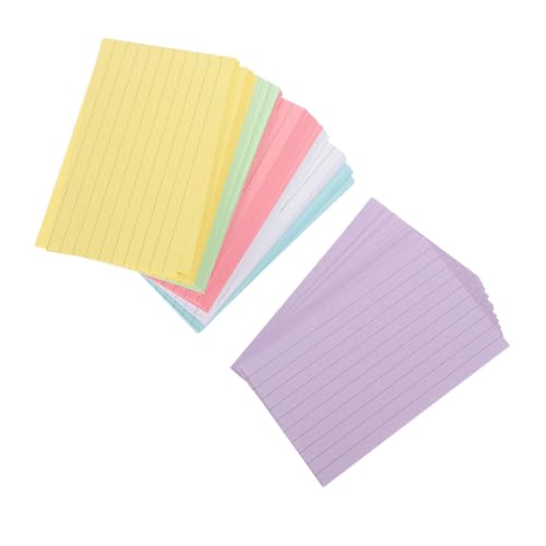 HOMSFOU 300 Blatt Indexkarten Liniertes Notizbuch für Büro Schule und Studium Vielseitig Einsetzbar für Notizen Lernkarten und To Do Listen von HOMSFOU