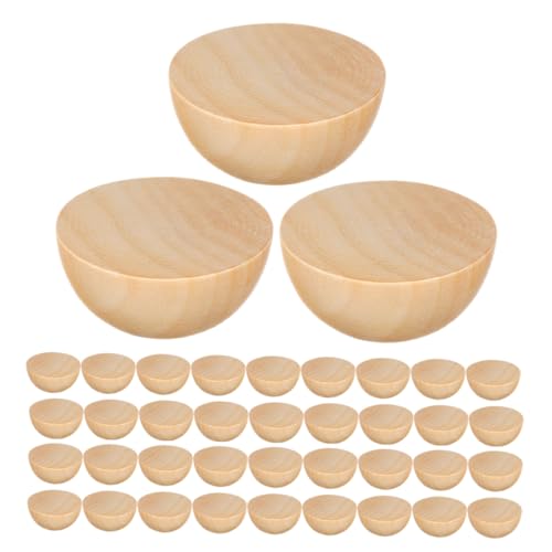 HOMSFOU 300 Stück Halbrunde Holzperlen Naturbelassen Unbemalt Holzhalbkugeln für DIY Bastelprojekte Natürliche Holzsplitter Kugeln für Dekoration Weihnachten Kunsthandwerk Erwachsene HOMSFOU 300 Stück Halbrunde Holzperlen Naturbelassen Unbemalt Holzhalbkugeln für DIY Bastelprojekte Natürliche Holzsplitter Kugeln für Dekoration Weihnachten Kunsthandwerk Erwachsene von HOMSFOU