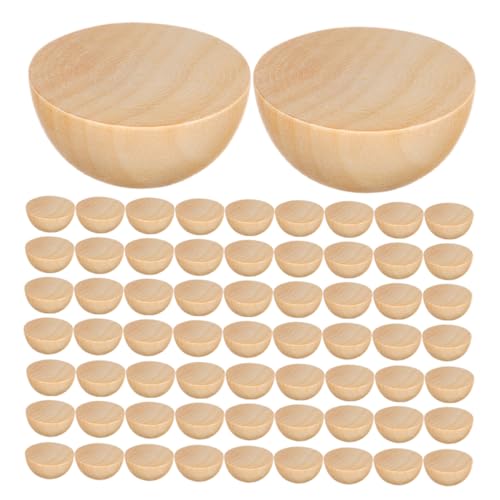HOMSFOU 300 Stück Holzperlen Unbearbeitete Holzhalbkugeln Zum Bemalen Für DIY Bastelprojekte Erwachsene Kreative Dekorationen Kunsthandwerk Schulbedarf HOMSFOU 300 Stück Holzperlen Unbearbeitete Holzhalbkugeln Zum Bemalen Für DIY Bastelprojekte Erwachsene Kreative Dekorationen Kunsthandwerk Schulbedarf von HOMSFOU