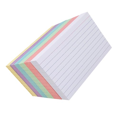 HOMSFOU 300 Stück Liniert Indexkarten Bunte Notizkarten Blanko Notizpapier für Notizen Lernen Bürobedarf für Flashcards und DIY Projekte von HOMSFOU