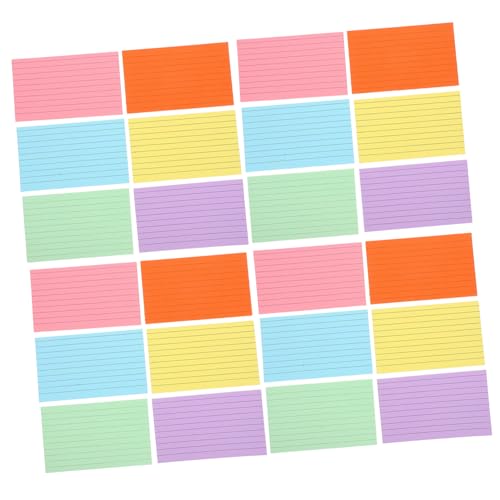 HOMSFOU 300 Stück Notizbuch Karteikarten bunte Notizkarten farbige Karteikarte linierte Notizkarten Papier HOMSFOU 300 Stück Notizbuch Karteikarten bunte Notizkarten farbige Karteikarte linierte Notizkarten Papier von HOMSFOU