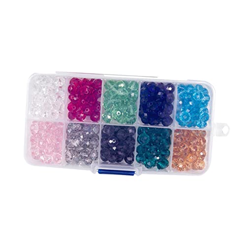 HOMSFOU 300 Stück Perlenmaterial bunte Perle Perlenzubehör Glasperlen von HOMSFOU