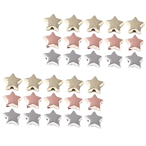 HOMSFOU 300Stücke DIY Perlen Sternform für Schmuckherstellung Spacer Perlen für Halsketten Armbänder und Ohrringe für Bastelprojekte HOMSFOU 300Stücke DIY Perlen Sternform für Schmuckherstellung Spacer Perlen für Halsketten Armbänder und Ohrringe für Bastelprojekte von HOMSFOU