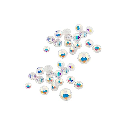 HOMSFOU 300Stücke Kristallglas Perlen DIY Überzug Perlen Für Schmuckherstellung Halskette Und Armband Zubehör Für Basteln Pro Packung von HOMSFOU