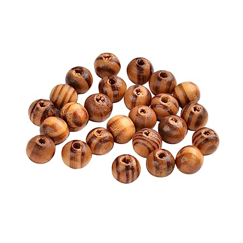 HOMSFOU 300Stücke Natürliche Holzperlen mit Blumenmustern für DIY Schmuck Halsketten und Armbänder Vielseitiges Schmuckzubehör zur Gestaltung von Dekorationen und Kunsthandwerk von HOMSFOU