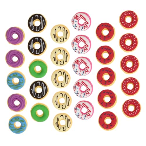 HOMSFOU 30Stücke Donut Radiergummis Kindergummis Im Zufälligen Stil Für Kreatives Und Basteln Für Kleine Künstler von HOMSFOU