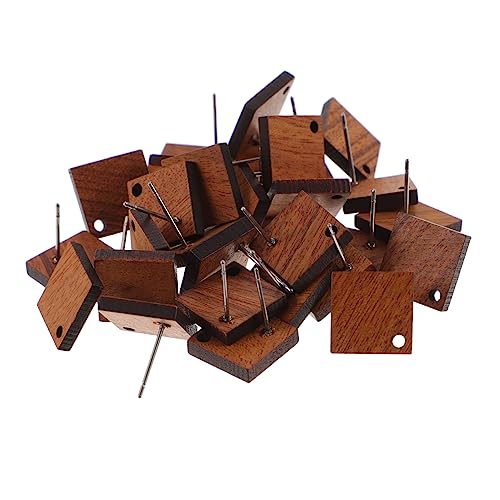 HOMSFOU 30Stücke Geometrische Holz Ohrring Pins Für DIY Ohrschmuck Ohrring Zubehörteile Zur Schmuckherstellung Quadratische Form Vielseitig Einsetzbar HOMSFOU 30Stücke Geometrische Holz Ohrring Pins Für DIY Ohrschmuck Ohrring Zubehörteile Zur Schmuckherstellung Quadratische Form Vielseitig Einsetzbar von HOMSFOU