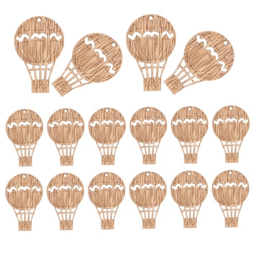 HOMSFOU 30Stücke Heißluftballon Holzscheiben DIY Kunsthandwerk Holzornamente für Geburtstags und Weihnachtsfeiern Glatte und Sichere Oberfläche Leicht HOMSFOU 30Stücke Heißluftballon Holzscheiben DIY Kunsthandwerk Holzornamente für Geburtstags und Weihnachtsfeiern Glatte und Sichere Oberfläche Leicht von HOMSFOU