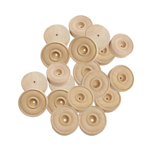 HOMSFOU 30Stücke Holzräder für DIY Spielzeugzubehör Handgemachte Bastelräder Holz für Projekte für Jungen und Holzfahrzeuge HOMSFOU 30Stücke Holzräder für DIY Spielzeugzubehör Handgemachte Bastelräder Holz für Projekte für Jungen und Holzfahrzeuge von HOMSFOU