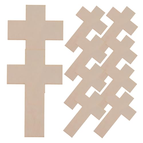 HOMSFOU 30Stücke Holzscheiben Für DIY Holzkreuz Ausschnitte Bastelwerkzeuge Fantasie Und Praktischen Fähigkeiten Für Partydekorationen von HOMSFOU