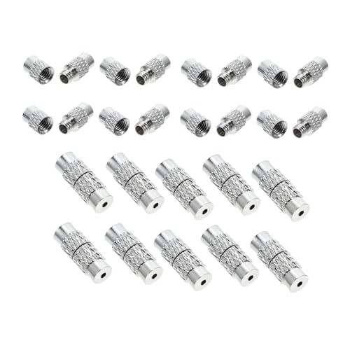 HOMSFOU 30Stücke Schraubverschluss für Schmuckherstellung Messingschnallen für Armbänder Langlebige und Stilvolle Fassverschlüsse für Ketten und Fußkettchen Finish HOMSFOU 30Stücke Schraubverschluss für Schmuckherstellung Messingschnallen für Armbänder Langlebige und Stilvolle Fassverschlüsse für Ketten und Fußkettchen Finish von HOMSFOU