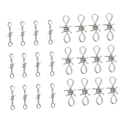 HOMSFOU 30Stücke Stacheldraht Kette Charms für DIY Schmuckherstellung Anhänger für Armbänder und Halsketten Langlebige Schmuckzubehör für Bastelprojekte von HOMSFOU