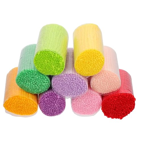 HOMSFOU 30Stücke Teiliges Acrylwolle für DIY Knüpfteppiche Hautfreundlich Leicht für Handwerksprojekte und Häkeln von Kissen Decken und Mehr von HOMSFOU