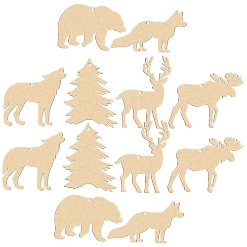HOMSFOU 30Stücke Unvollendete Holztiere DIY Holzscheiben Leere Holzfiguren Für Bastelset Zum Bemalen Holz Ausschnitte Für Party Und Festdekoration HOMSFOU 30Stücke Unvollendete Holztiere DIY Holzscheiben Leere Holzfiguren Für Bastelset Zum Bemalen Holz Ausschnitte Für Party Und Festdekoration von HOMSFOU
