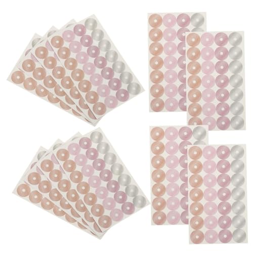 HOMSFOU 32 Blatt Schutzaufkleber -Etikett Sammelalbum Loch loses Blatt Papier Verstärkung Etiketten farbig Aufkleber aus Papier loser Papieraufkleber Bindering-Aufkleber von HOMSFOU