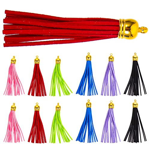 HOMSFOU 32 Stück Teiliges Lederquasten für DIY Schlüsselanhänger Bunte Quasten Anhänger für Handwerk Schmuck und Dekoration für Taschen und Lesezeichen HOMSFOU 32 Stück Teiliges Lederquasten für DIY Schlüsselanhänger Bunte Quasten Anhänger für Handwerk Schmuck und Dekoration für Taschen und Lesezeichen von HOMSFOU