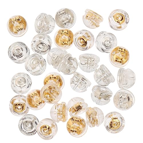 HOMSFOU 32 Stück Teiliges Silikon Ohrstecker Verschluss Langlebige Sichere Locking Earring Backs Komfortabel und Flexibel Geeignet für Frauen als Ohrring Zubehör für Diy Schmuck HOMSFOU 32 Stück Teiliges Silikon Ohrstecker Verschluss Langlebige Sichere Locking Earring Backs Komfortabel und Flexibel Geeignet für Frauen als Ohrring Zubehör für Diy Schmuck von HOMSFOU