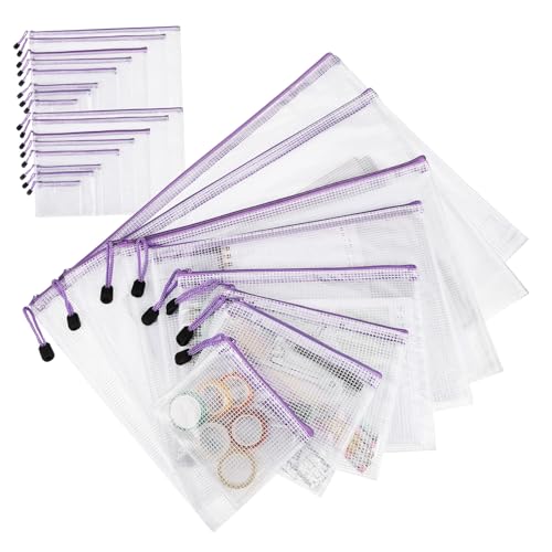 HOMSFOU 32 Stück Transparente Netz Reißverschlussbeutel Netztaschen mit Reißverschluss Aktentasche mit Reißverschluss Bürobedarf Dokumententasche mit Reißverschluss Dokumentenmappen PVC HOMSFOU 32 Stück Transparente Netz Reißverschlussbeutel Netztaschen mit Reißverschluss Aktentasche mit Reißverschluss Bürobedarf Dokumententasche mit Reißverschluss Dokumentenmappen PVC von HOMSFOU