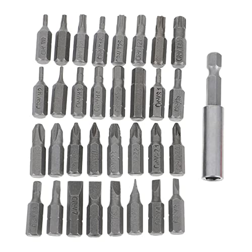 HOMSFOU 33 Stück Teiliges Set Langlebiger Schraubendreher Bits Hochwertigem Stahl Professionelles Zubehör für Elektrische Schraubendreher für Montage und HOMSFOU 33 Stück Teiliges Set Langlebiger Schraubendreher Bits Hochwertigem Stahl Professionelles Zubehör für Elektrische Schraubendreher für Montage und von HOMSFOU
