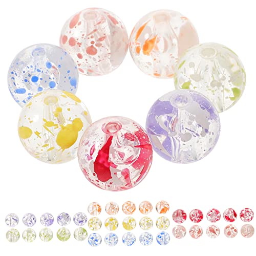 HOMSFOU 35 Stück Transparente Farbige Perlen Diy-perlen Perlen Zur Schmuckherstellung Armband Lose Perlen Lose Perlen Für Die Schmuckherstellung Perlen Für Schmuckhersteller Acryl von HOMSFOU