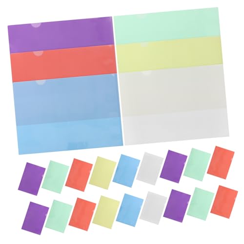 HOMSFOU 36 Stück Durchsichtige Dokumentenmappen, Projekthüllen, Taschen Aus Kunststoff, Aktenhülle, Transparente Berichtshüllen Für Papier Im Letter-format, Büro, Schule von HOMSFOU