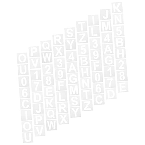 HOMSFOU 36 Stück Hollow Letter Number Schablonen Wiederverwendbare Schablonen für Malerei und Wänden für Diy Projekte und Bastelarbeiten HOMSFOU 36 Stück Hollow Letter Number Schablonen Wiederverwendbare Schablonen für Malerei und Wänden für Diy Projekte und Bastelarbeiten von HOMSFOU