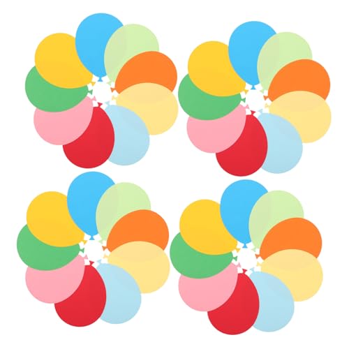 HOMSFOU 36 Stück Teiliges Ballon-papier- Bunte Wanddekoration für Geburtstagsfeiern Wiederverwendbare Bulletin Board Cutouts für Klassenzimmer Partys und DIY Bastelprojekte von HOMSFOU