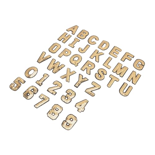 HOMSFOU 36 Stück Teiliges Besticktes Alphabet patch Aufbügeln Robuste DIY bügelbilder mit Klaren Mustern zum Aufnähen und Reparieren von Kleidung Rucksäcken Jeans und Accessoires von HOMSFOU