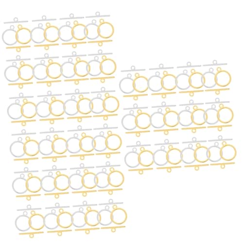 HOMSFOU 360 Sätze Legierungsverschlüsse für Diy Schmuckherstellung Armband und Halskettenzubehör Gold und Silber Einfache Handhabung für Basteln von HOMSFOU