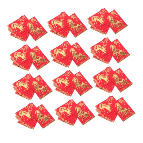 HOMSFOU 360 Stück Pferdejahr Rote Umschläge Kreative Lunar Year Packets Mit Vietnamesischer Beschriftung Für Hochzeit Geburtstag Festliche Geldgeschenke HOMSFOU 360 Stück Pferdejahr Rote Umschläge Kreative Lunar Year Packets Mit Vietnamesischer Beschriftung Für Hochzeit Geburtstag Festliche Geldgeschenke von HOMSFOU