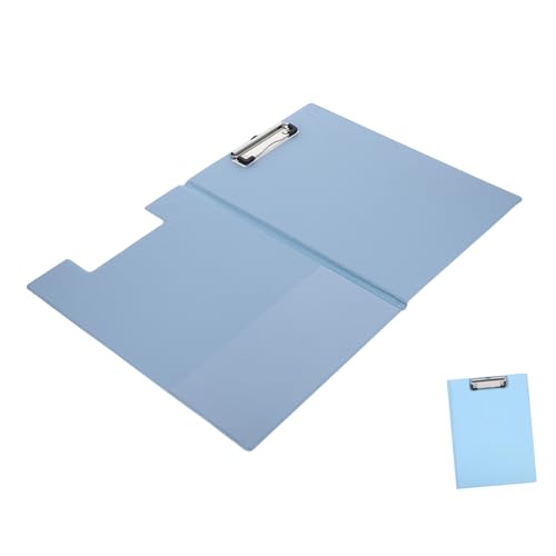 HOMSFOU 360 Trägerplatte für Schreibtafel faltbarer A4-Clip medizinisches Klemmbrett faltbar Zwischenablage fürs Büro faltbarer Dokumentenclip Office-Datei-Clip Pu Black von HOMSFOU