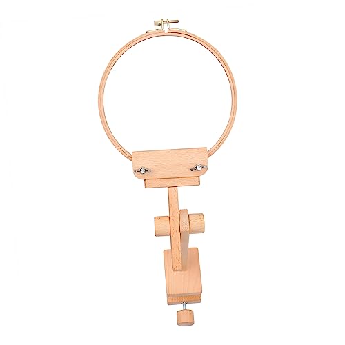 HOMSFOU 360Grad Runder Stickrahmen Holz für Kreuzstich Drehbarer Tischständer für DIY Handarbeiten für Kleine Stickereien und Einfache Handhabung mit Verstellbarem HOMSFOU 360Grad Runder Stickrahmen Holz für Kreuzstich Drehbarer Tischständer für DIY Handarbeiten für Kleine Stickereien und Einfache Handhabung mit Verstellbarem von HOMSFOU