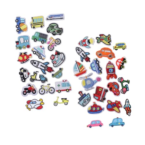 HOMSFOU 38 Stück Lustige Cartoon Stoffflicken Teiliges Bestickte Kleidungspatches für Diy Dekoration Reparatur und Accessoires für Kleidung Taschen und Schuhe von HOMSFOU
