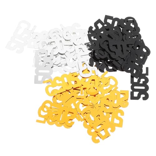 HOMSFOU 3Er-Pack Neujahrskonfetti -Pailletten Partydekoration silvester konfetti Partyzubehör für Neujahr Dekoration für Tische Frohes neues Jahr-Party Konfetti für das neue Jahr Papier HOMSFOU 3Er-Pack Neujahrskonfetti -Pailletten Partydekoration silvester konfetti Partyzubehör für Neujahr Dekoration für Tische Frohes neues Jahr-Party Konfetti für das neue Jahr Papier von HOMSFOU