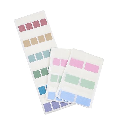 HOMSFOU 3Packungen Pack Selbstklebende Notizpads Kleine Büroaufkleber für Memo und Buchmarkierungen Praktische und Haftnotizen für Schule und Büro Design und Vielseitige von HOMSFOU