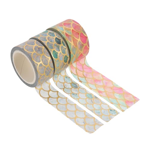 HOMSFOU 3Rollen DIY Klebebänder für Scrapbooking Dekorative Bänder mit Einzigartigem Wellenmuster für Planer und Kunstprojekte HOMSFOU 3Rollen DIY Klebebänder für Scrapbooking Dekorative Bänder mit Einzigartigem Wellenmuster für Planer und Kunstprojekte von HOMSFOU