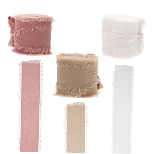 HOMSFOU 3Rollen Dekoratives Geschenkband Chiffon DIY Blumenverpackungsband Für Hochzeiten Und Feiern Pro Stilvollen Farben Für Bastelprojekte HOMSFOU 3Rollen Dekoratives Geschenkband Chiffon DIY Blumenverpackungsband Für Hochzeiten Und Feiern Pro Stilvollen Farben Für Bastelprojekte von HOMSFOU