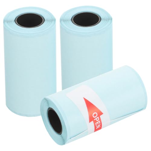 HOMSFOU 3Rollen Selbstklebendes Thermoetikettenpapier für Thermodrucker Wiederverwendbar Beschriften und Organisieren von Dokumenten Behältern von HOMSFOU