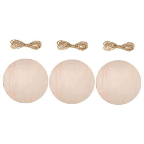 HOMSFOU 3Sätze Leere Holzscheiben Unfertige Holzanhänger für Bastelprojekte Dekoration Geschenktags Scrapbooking Teiliges Naturmaterialien HOMSFOU 3Sätze Leere Holzscheiben Unfertige Holzanhänger für Bastelprojekte Dekoration Geschenktags Scrapbooking Teiliges Naturmaterialien von HOMSFOU