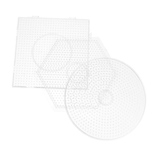 HOMSFOU 3Stücke Bügelperlen Steckplatten Kunststoff Vorlagen für Bastelprojekte und Sechseckig DIY Zubehör HOMSFOU 3Stücke Bügelperlen Steckplatten Kunststoff Vorlagen für Bastelprojekte und Sechseckig DIY Zubehör von HOMSFOU